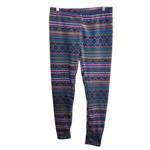 #789 No Boundaries Women's Large Mixed Print Leggings